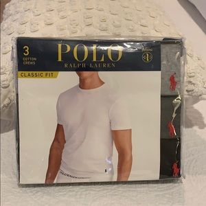 Pk of 3 Polo Ralph Lauren Classic Fit Cotton Crews